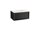 Enivo® 36" wall-hung bathroom vanity cabinet with sink and quartz top