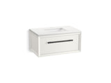 Enivo® 36" wall-hung bathroom vanity cabinet with sink and quartz top