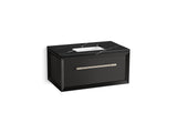 Enivo® 36" wall-hung bathroom vanity cabinet with sink and quartz top