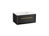 Enivo® 36" wall-hung bathroom vanity cabinet with sink and quartz top