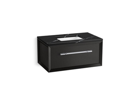 Enivo® 36" wall-hung bathroom vanity cabinet with sink and quartz top