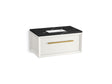 Enivo® 36" wall-hung bathroom vanity cabinet with sink and quartz top