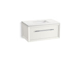 Enivo® 36" wall-hung bathroom vanity cabinet with sink and quartz top