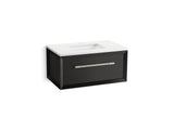 Enivo® 36" wall-hung bathroom vanity cabinet with sink and quartz top