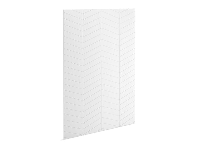 Stoneridge™ 96" x 72" shower back wall with chevron design