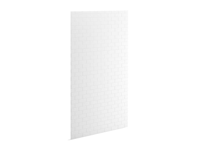 Stoneridge™ 96" x 48" shower back wall with subway tile design