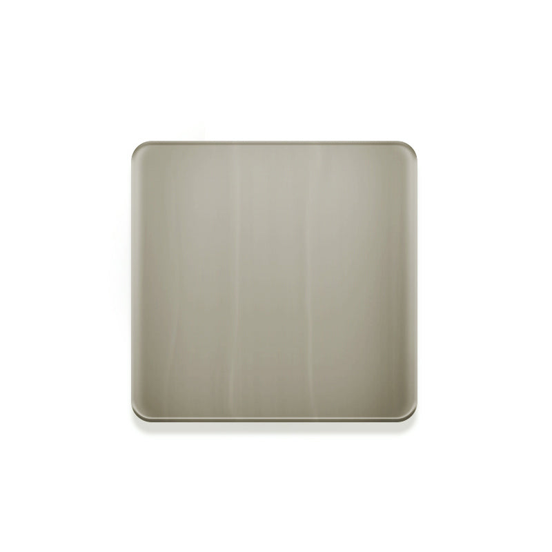 Push Drain Without Overflow Assembly with 68mm Square Flat Cap