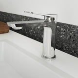 MOROKA Single Hole Lavatory Faucet With Push Drain and Overflow Chrome
