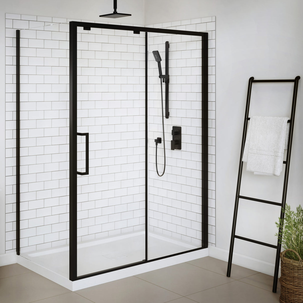 60x36 2-Panel Shower Wall Kit for Corner Installation