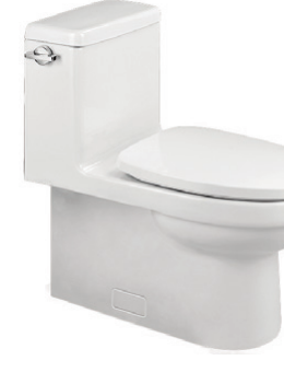 ARCHITECTURA One-Piece Toilet, Rimless