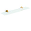 Aquabrass 17 3/4" Wall Mount Glass Bathroom Shelf Chrome - image 3