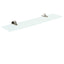 Aquabrass 17 3/4" Wall Mount Glass Bathroom Shelf Chrome - image 2
