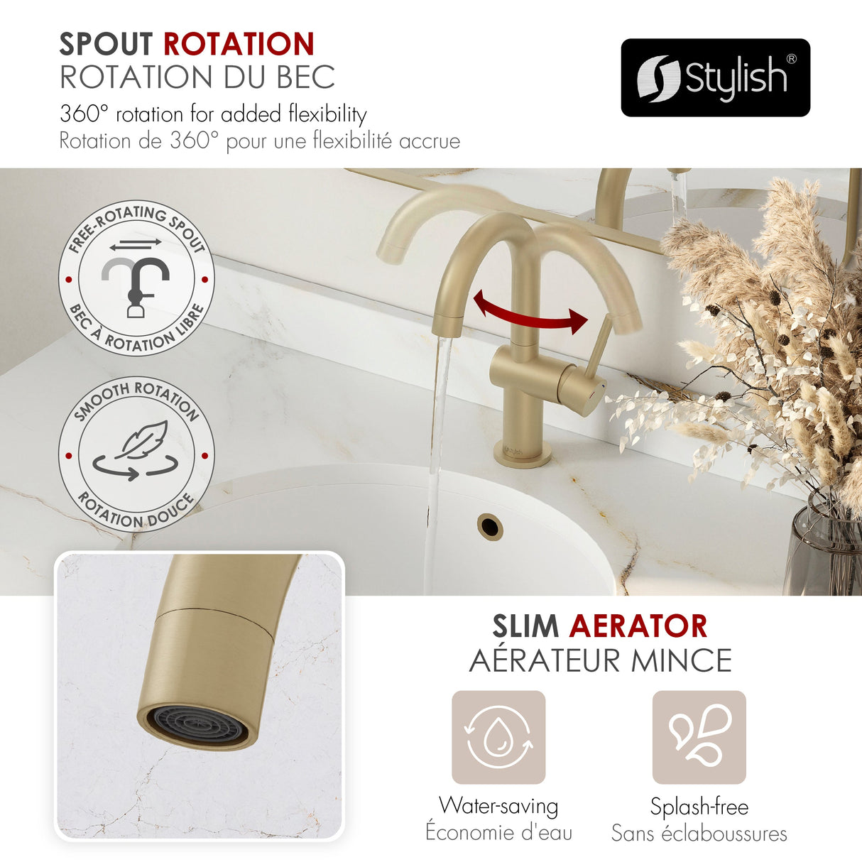 Single Handle 10 18 Pull Down Bathroom Faucet