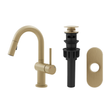 Single Handle 9 1116 Pull Down Dual Function Bathroom Faucet