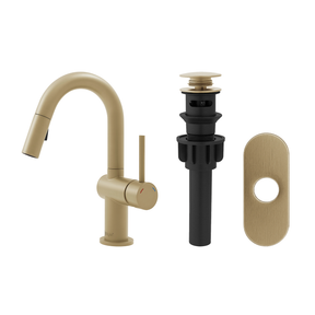 Single Handle 9 1116 Pull Down Dual Function Bathroom Faucet