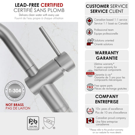 Single Handle 9 11/16" Pull Down Dual Function Bathroom Faucet