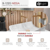 Single Handle 12 1/2" Vessel Bathroom Faucet