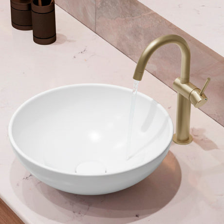 Single Handle 12 58 Vessel Bathroom Faucet