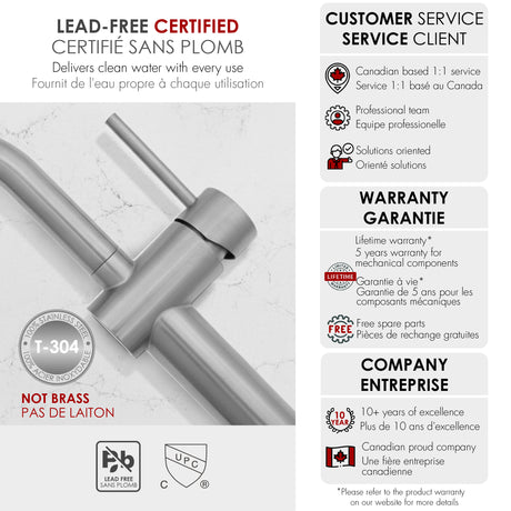 Single Handle 12 5/8" Vessel Bathroom Faucet