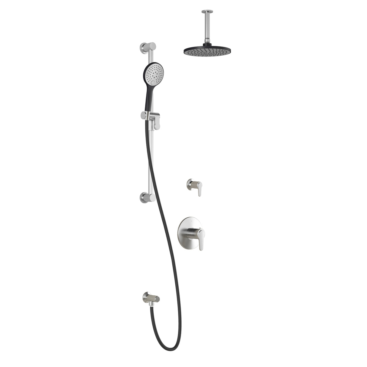 KONTOUR T2 : AQUATONIK T/P Shower System with Vertical Ceiling Arm