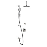 KONTOUR T2 (Valves Not Included) : AQUATONIK T/P Shower System with Vertical Ceiling Arm