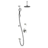 KONTOUR T2 (Valves Not Included) : AQUATONIK T/P Shower System with Vertical Ceiling Arm