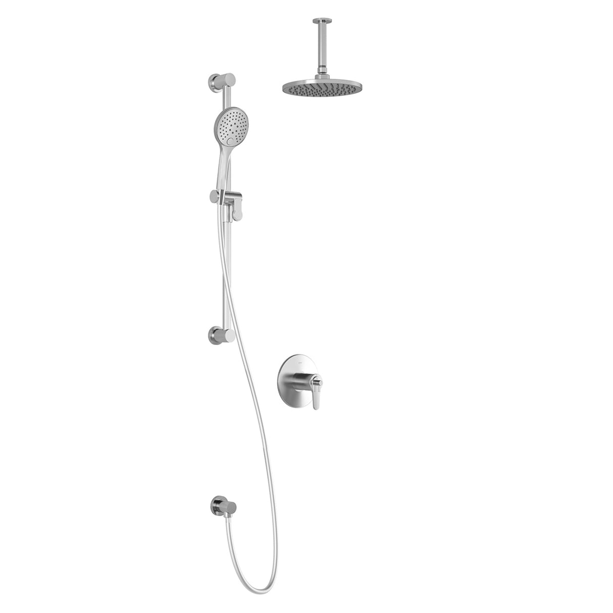 KONTOUR TCD1 : AQUATONIK T/P Coaxial Shower System with Vertical Ceiling Arm