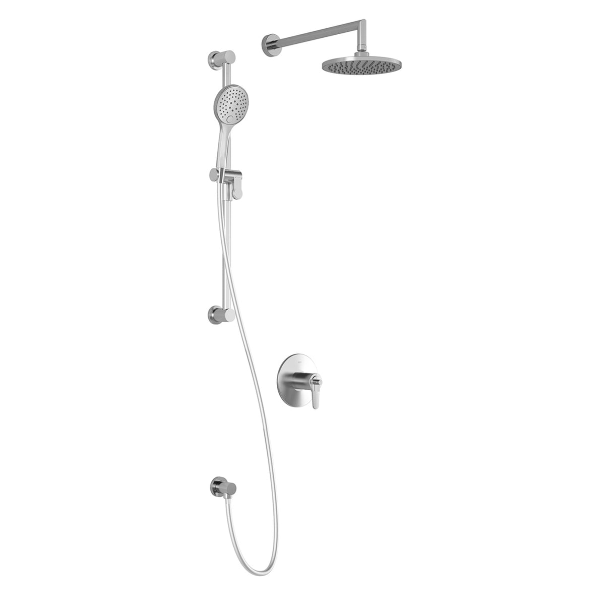 KONTOUR TCD1 (Valve Not Included) : AQUATONIK T/P Coaxial Shower System with Wallarm