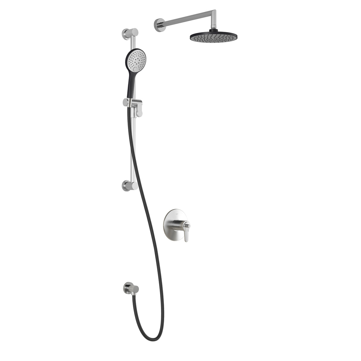 KONTOUR TCD1 (Valve Not Included) : AQUATONIK T/P Coaxial Shower System with Wallarm