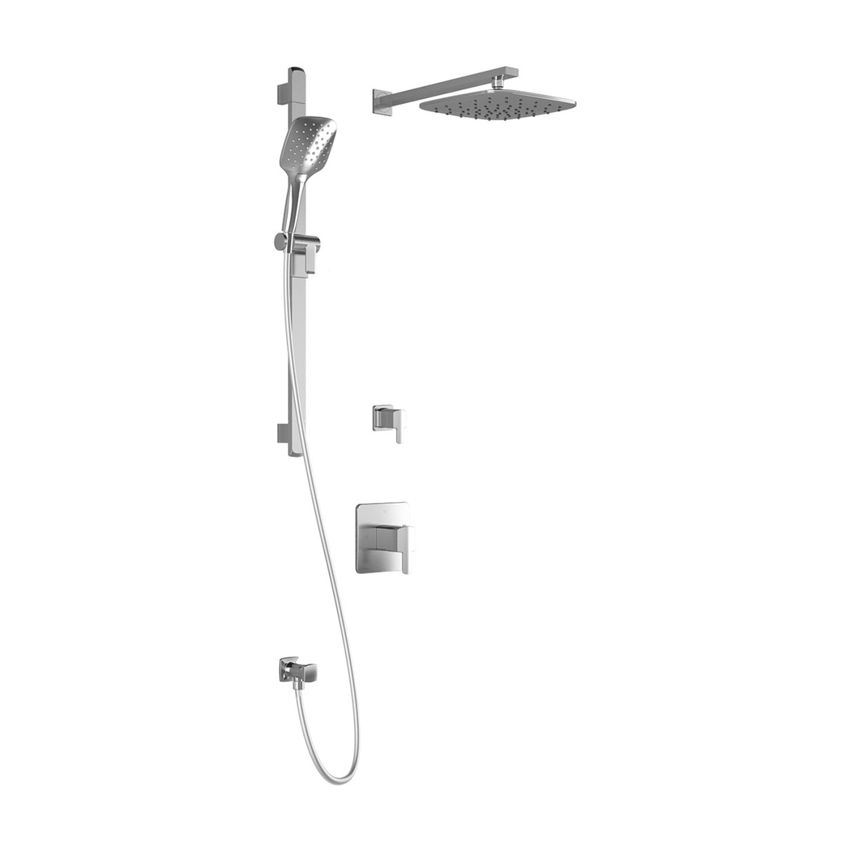 GRAFIK T2 PLUS : AQUATONIK T/P Shower System with Wallarm Chrome