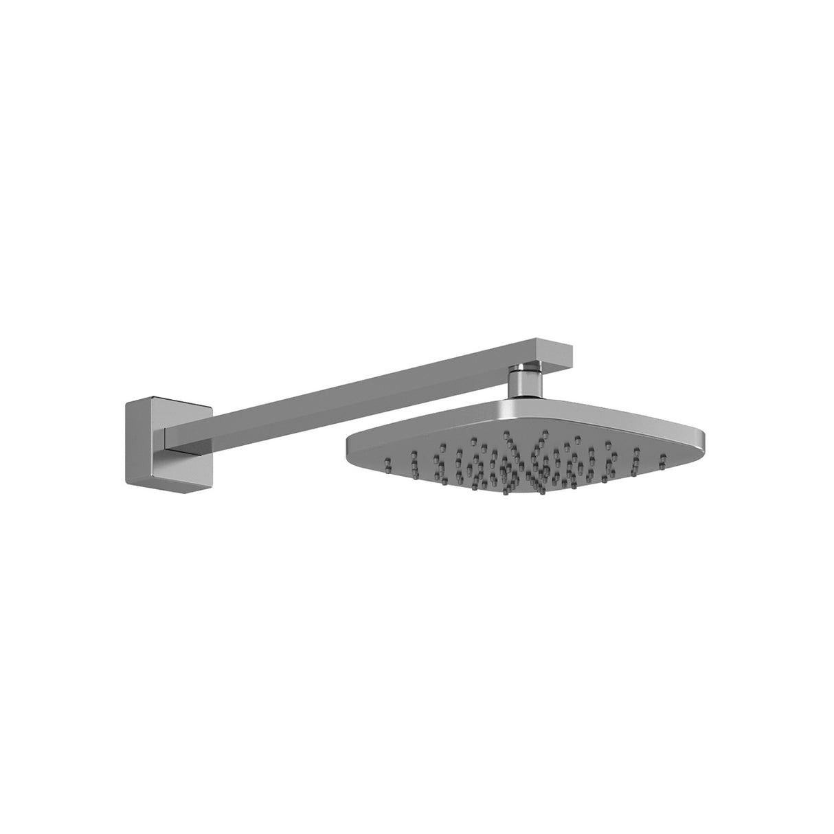 GRAFIK 195mm (7 11/16 inches) Rainhead and 406mm (16 inches) 90 Degrees Wallarm Chrome