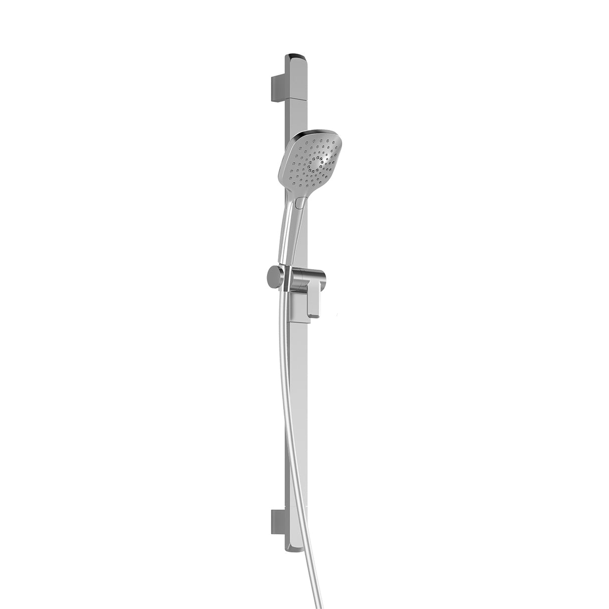 GRAFIK 2-Jet Handshower, Wallbar and 60 inches Flexible and Soft PVC Hose Assembly Chrome