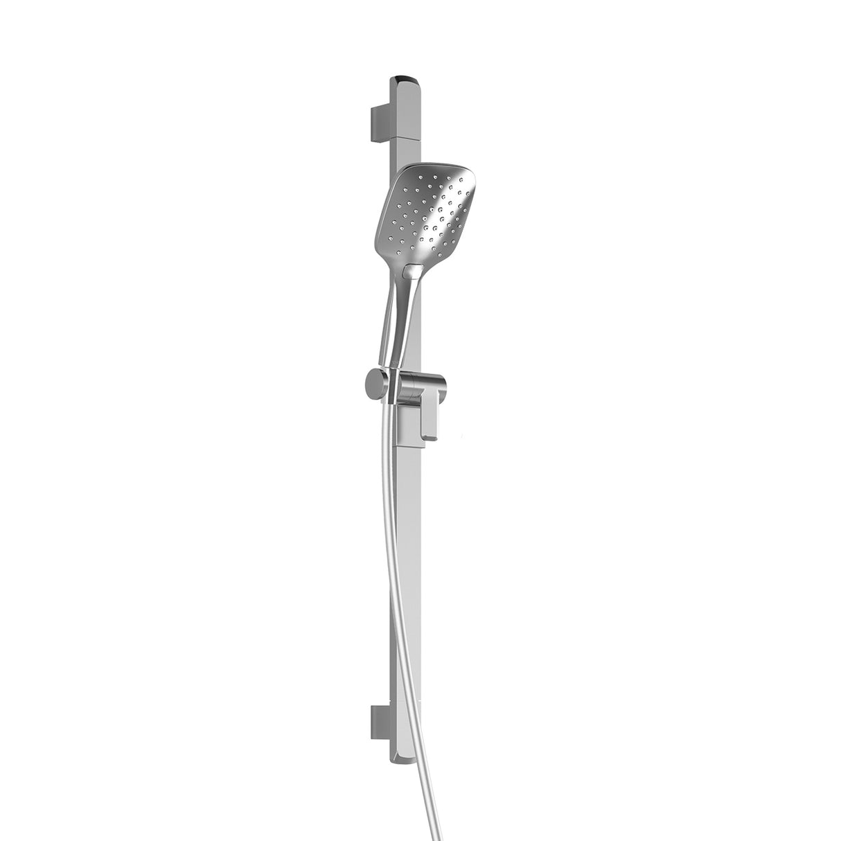 GRAFIK PLUS 2-Jet Handshower, Wallbar and 60 inches Flexible and Soft PVC Hose Assembly Chrome