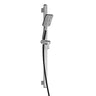 GRAFIK PREMIA 2-Jet Rectangular Handshower, Wallbar and 60 inches Flexible and Soft PVC Hose Assembly