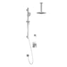 GRAFIK TD2 (Valves Not Included) : AQUATONIK T/P Shower System Vertical Ceiling Arm
