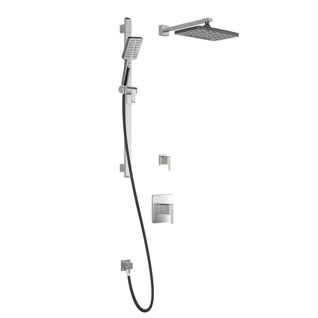 GRAFIK TD2 PREMIA (Valves Not Included) : AQUATONIK T/P Shower System with Wallarm