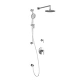 KONTOUR TD2 (Valves Not Included) : AQUATONIK T/P Shower System with Wallarm