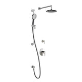 KONTOUR TD2 (Valves Not Included) : AQUATONIK T/P Shower System with Wallarm
