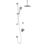 CIT  TD2 (Valves Not Included) : AQUATONIK T/P Shower System with Vertical Ceiling Arm