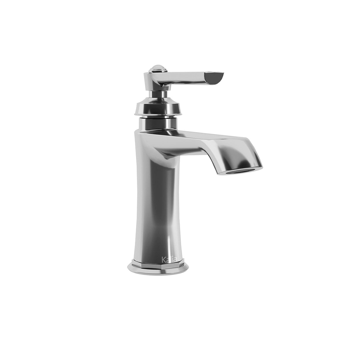 RUSTIK Single Hole Lavatory Faucet with Push Drain and Overflow Chrome