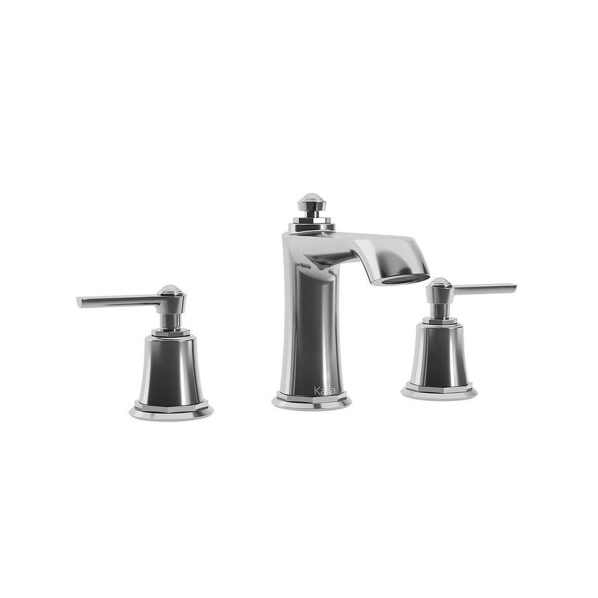 RUSTIK Widespread Lavatory Faucet with Push Drain With Overflow Chrome