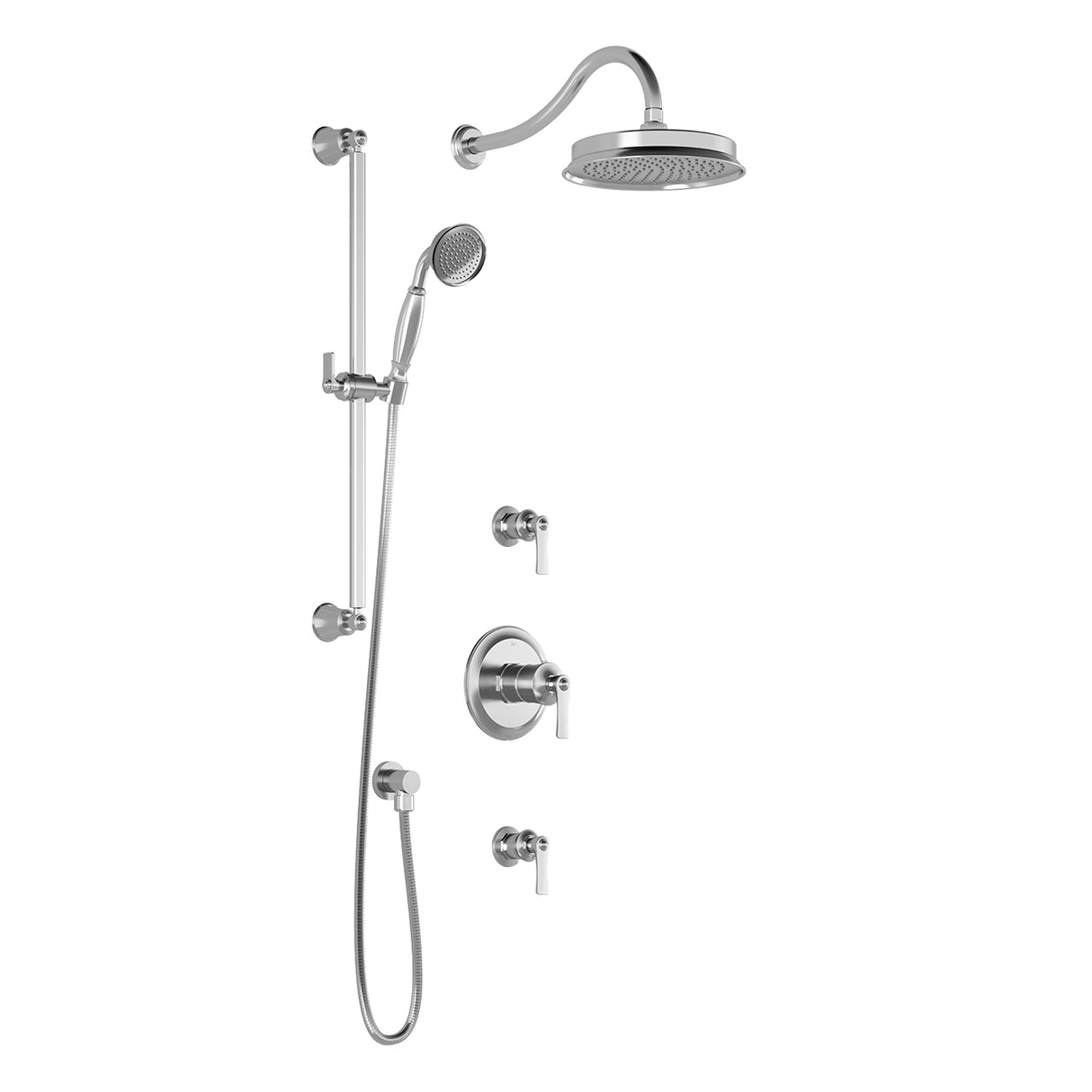 RUSTIK T2 : AQUATONIK T/P Shower System with Wallarm Chrome