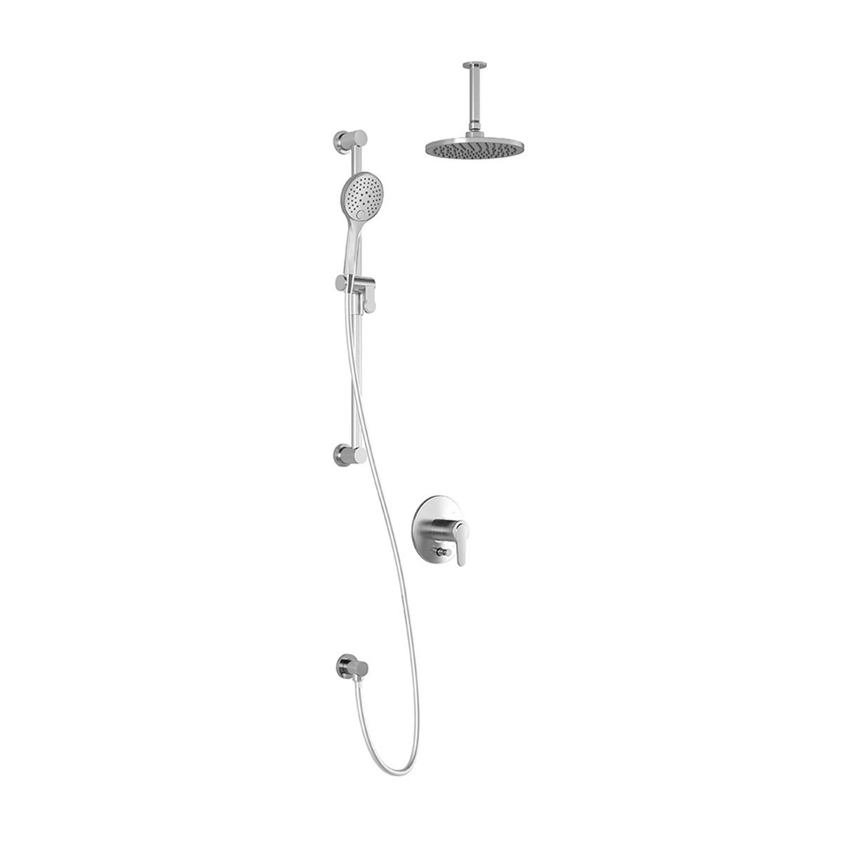 KONTOUR PB4 (Valve Not Included) : Pressure Balance Shower System Vertical Ceiling Arm