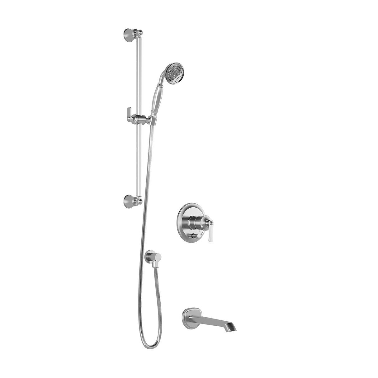 RUSTIK PB2 : Pressure Balance Tub and Shower System Chrome