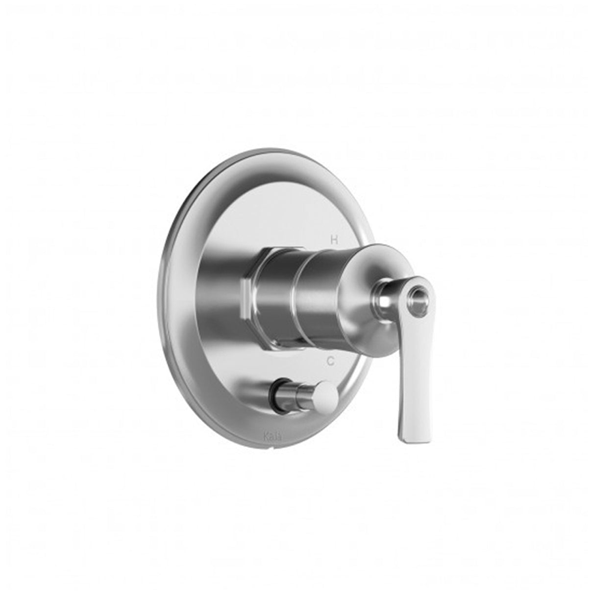 RUSTIK 1/2 inches Pressure Balance Valve with Diverter and Decorative Trim Chrome