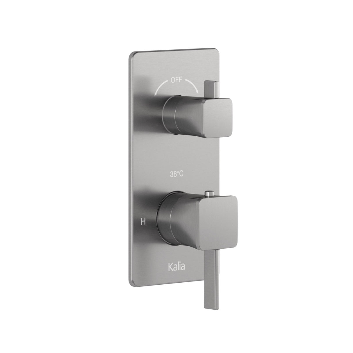 SquareOne 2-Way AQUATONIK Type T/P 1/2 inches Valve with Diverter and Square Decorative Trim