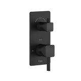 SquareOne 2-Way AQUATONIK Type T/P 1/2 inches Valve with Diverter and Square Decorative Trim