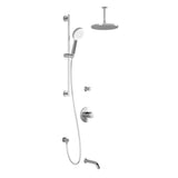CIT  TD3 PLUS (Valves Not Included) : AQUATONIK T/P Shower System with Vertical Ceiling Arm
