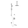 GRAFIK TD3 (Valves Not Included) : AQUATONIK T/P Shower System Vertical Ceiling Arm
