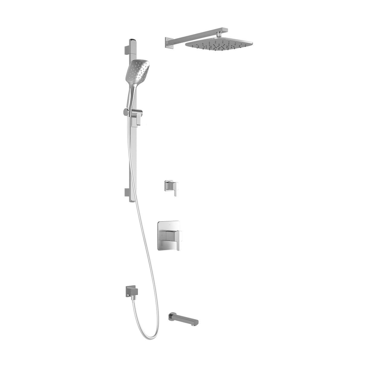 GRAFIK TD3 PLUS : AQUATONIK T/P Shower System with Wallarm Chrome